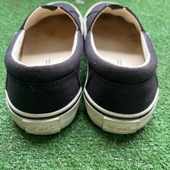 TOMS Alpargata Fenix Slip On Mens Black Canvas Casual Shoes Size W 6.5 - Picture 4 of 7